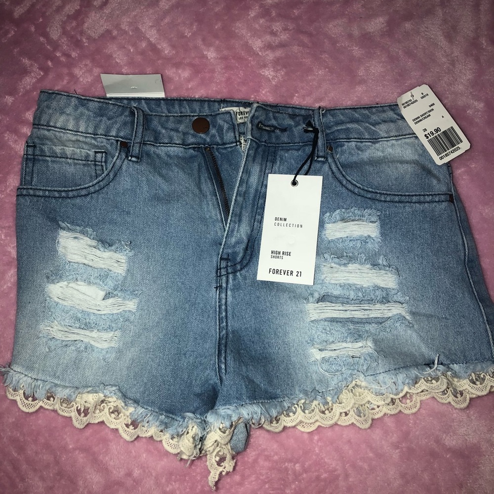 High rise shorts
